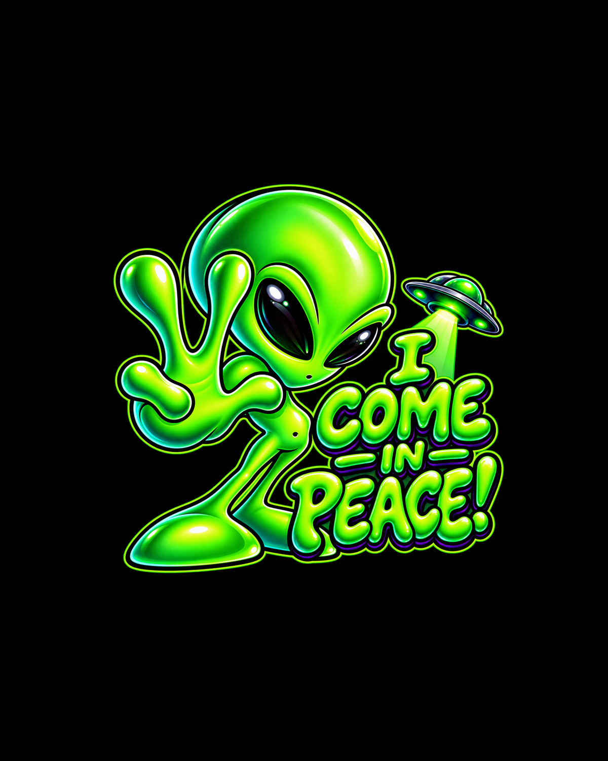Green alien