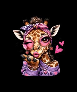 Cute Giraffe Kiss