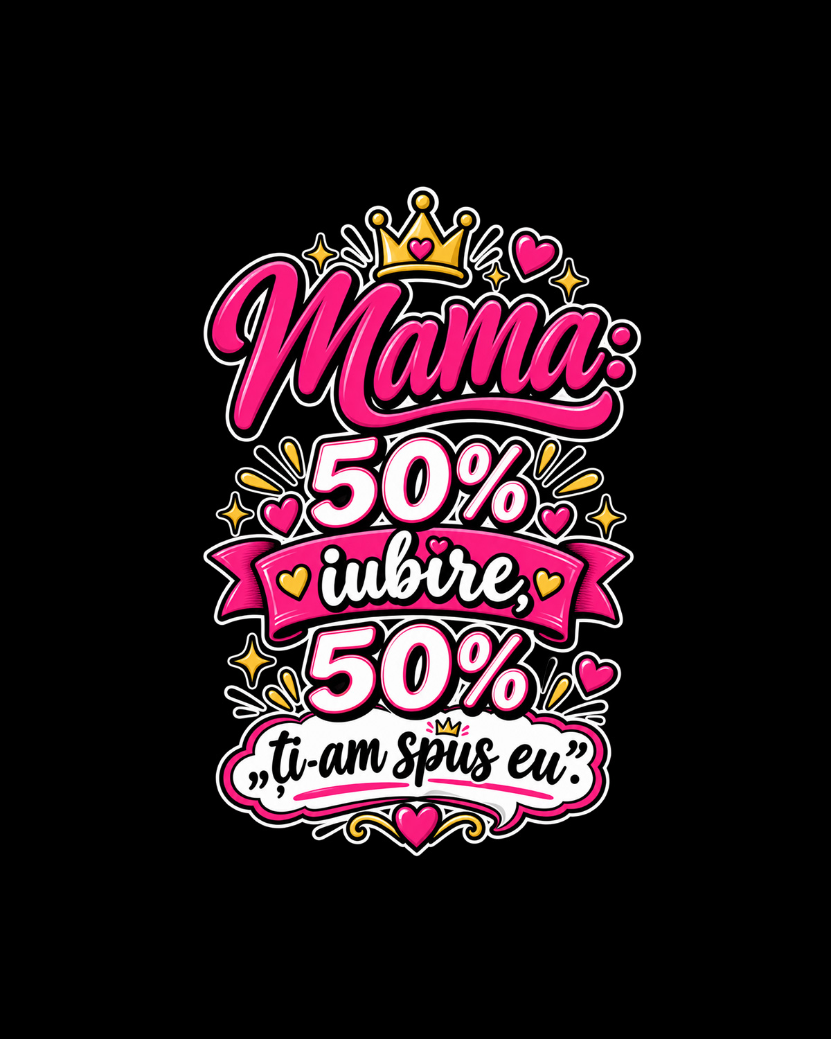Mama 50% iubire, 50% "ti-am spus eu"