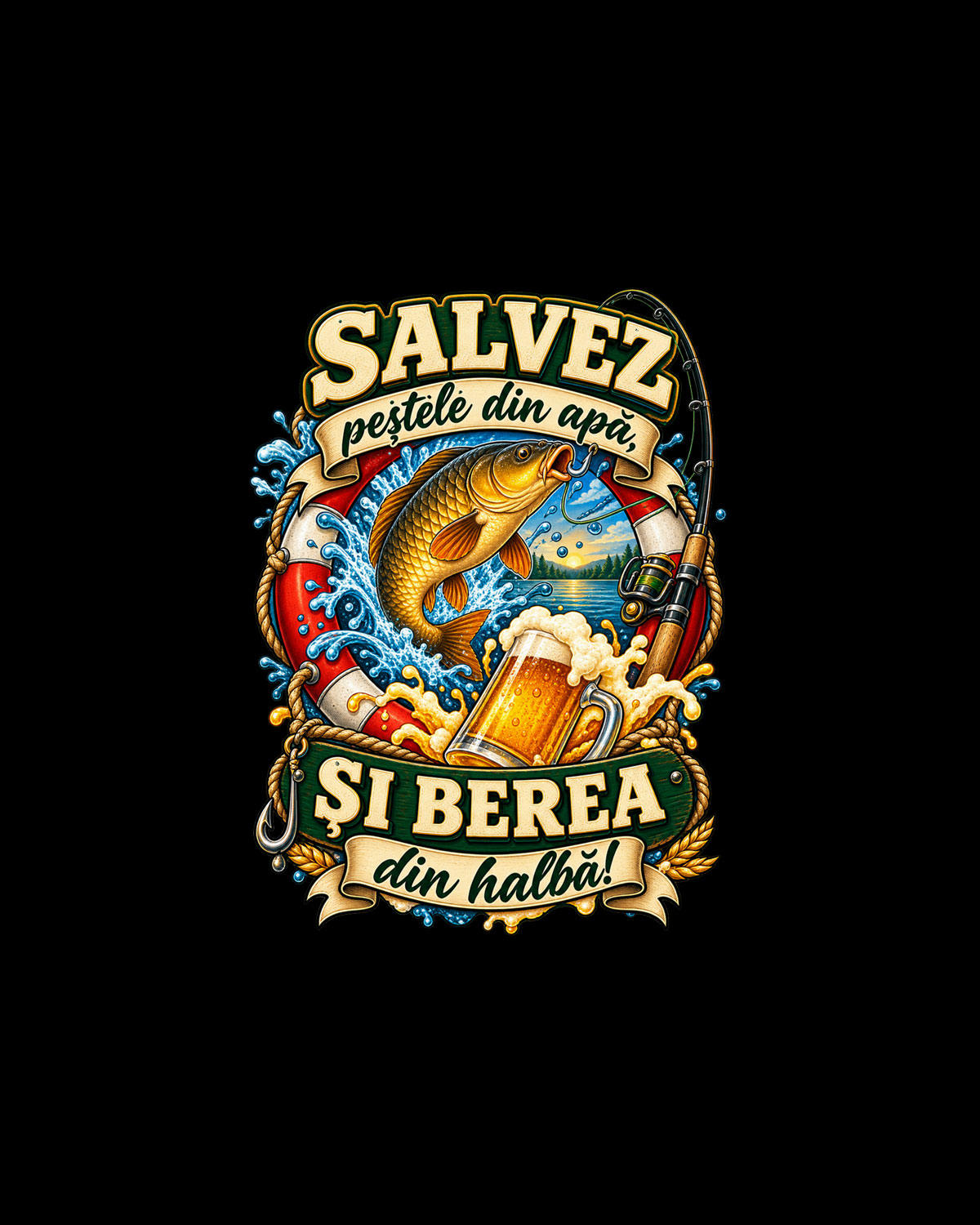 Salvez pestele din apa si berea din halba !