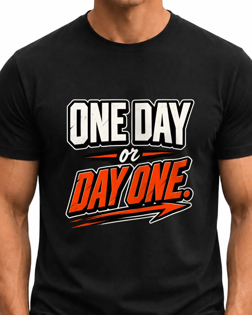 ONE DAY or DAY ONE — Față · Mediu · Negru · Clasic