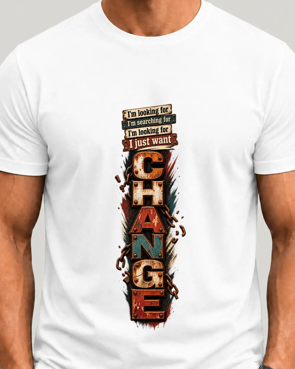 CHANGE — Față · Mediu · Alb · Clasic