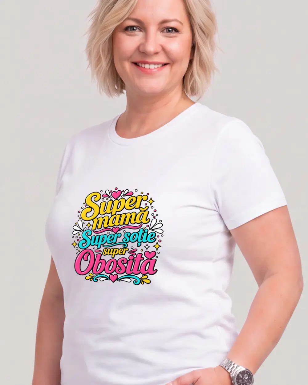 Super MAMĂ, super SOȚIE, super OBOSITĂ — Față · Femeie · 45 · Mediu · Alb