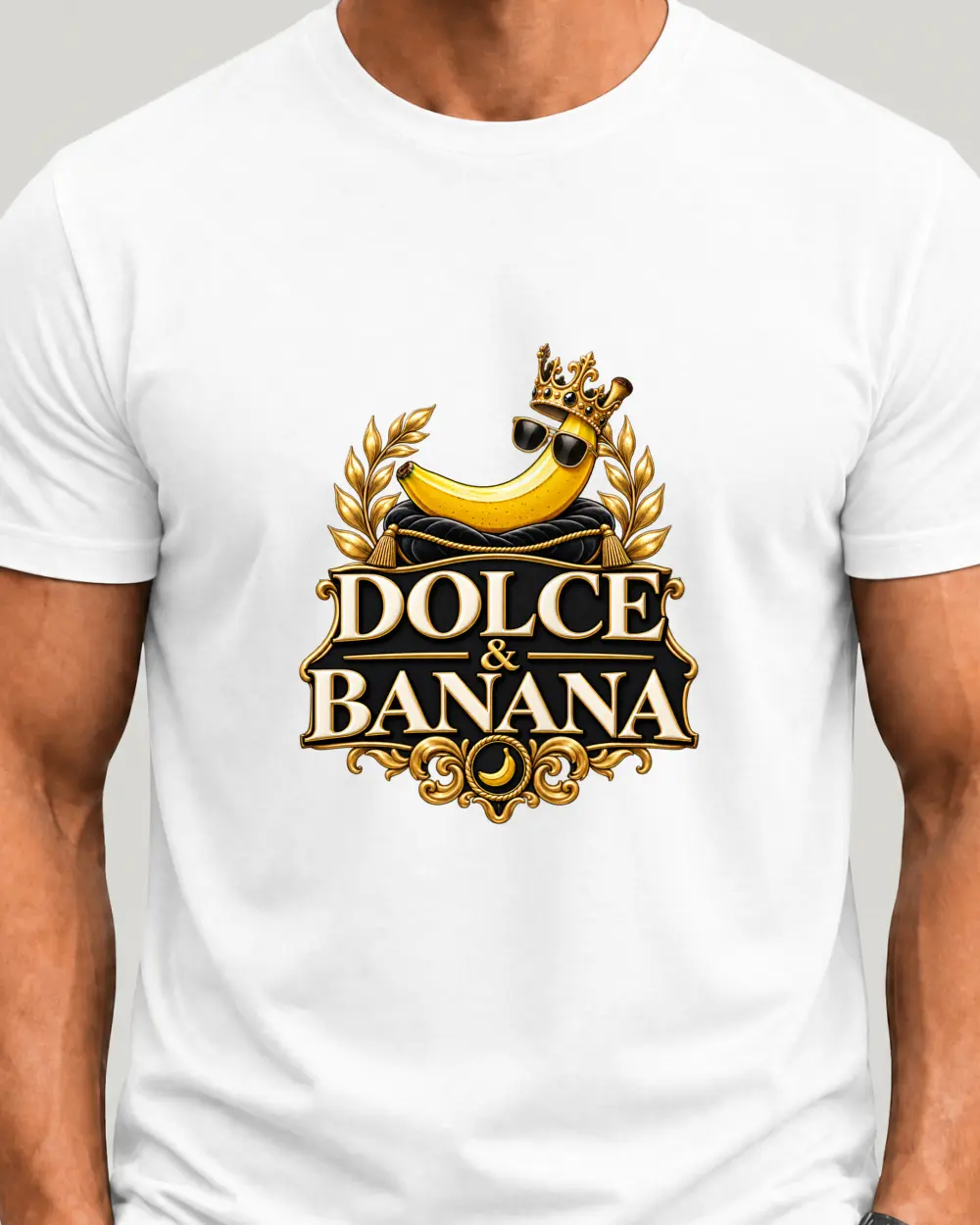 Dolce & Banana — Față · Mediu · Alb · Clasic