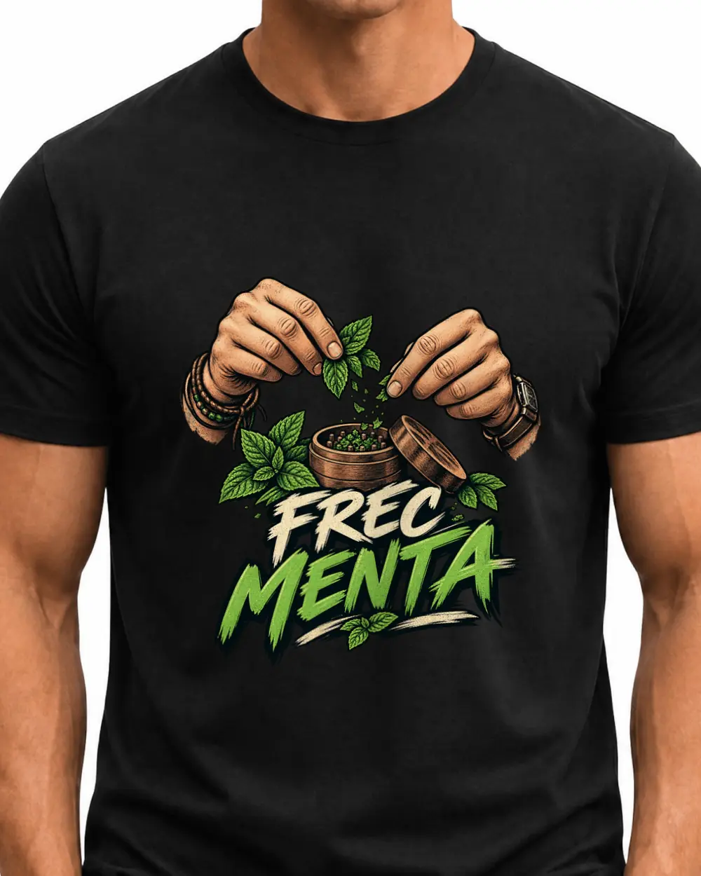 Frec menta — Față · Mediu · Negru · Clasic