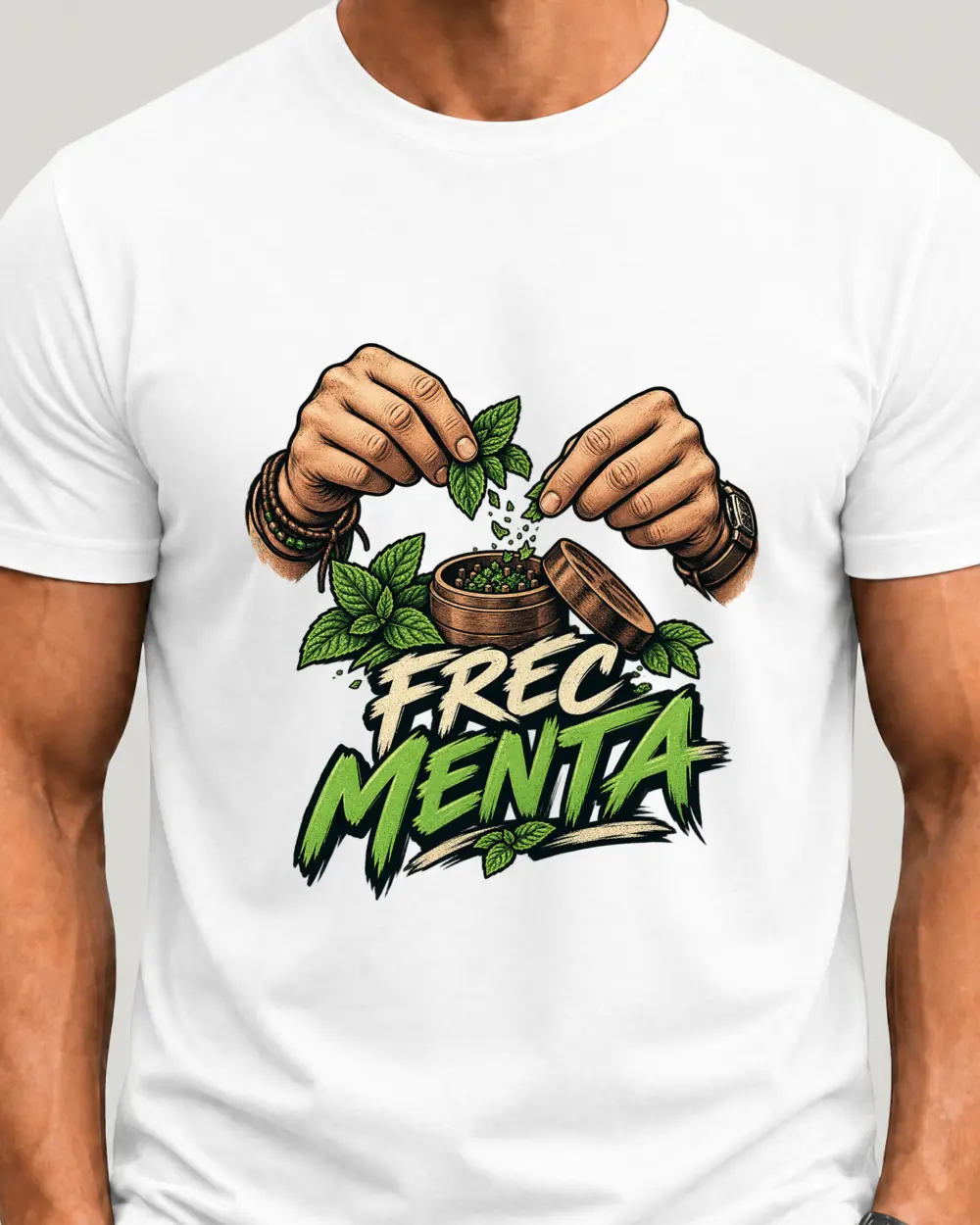 Frec menta — Față · Mediu · Alb · Clasic