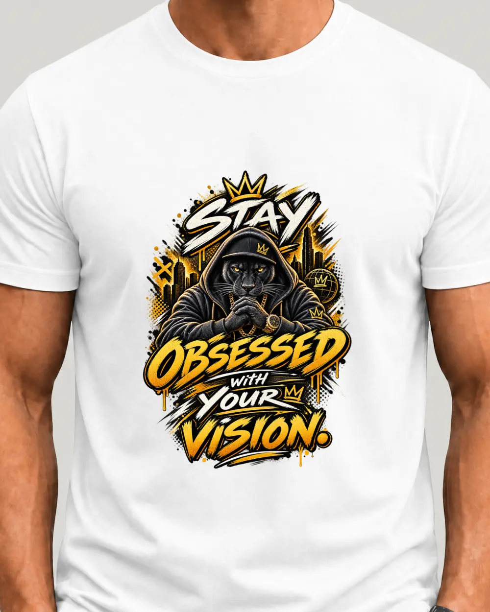 Stay obsessed with your vision — Față · Mediu · Alb · Clasic