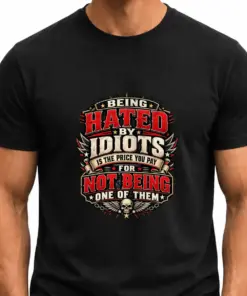Being hated bt idiots is the price you pay for not being one of them