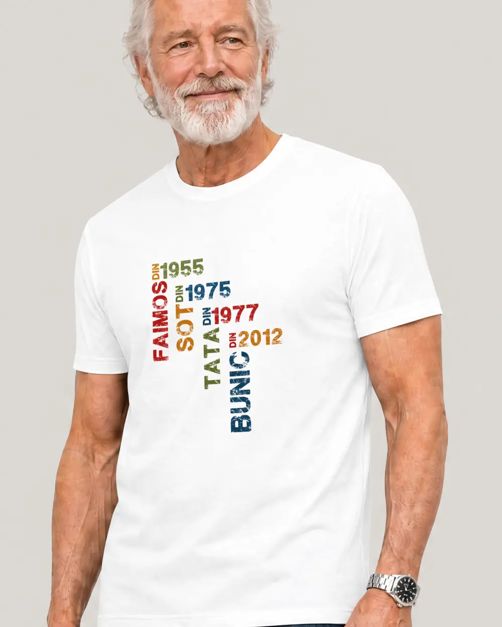 FAIMOS din.... SOT din.... TATA din.... BUNIC din ... VARIANTA 3 — Față · Bărbat senior · Mediu · Alb