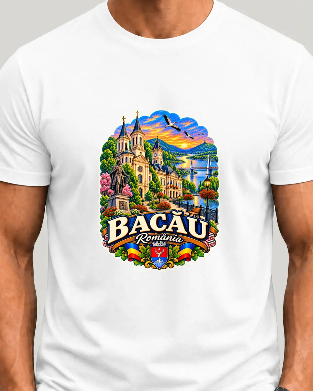 Bacau — Față · Mediu · Alb · Clasic