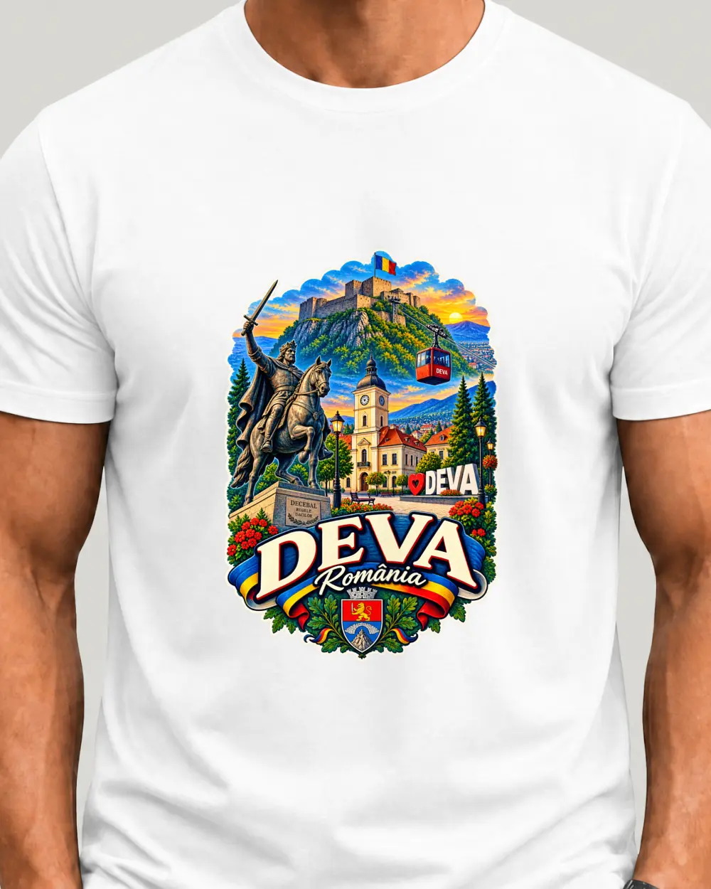 Deva — Față · Mediu · Alb · Clasic