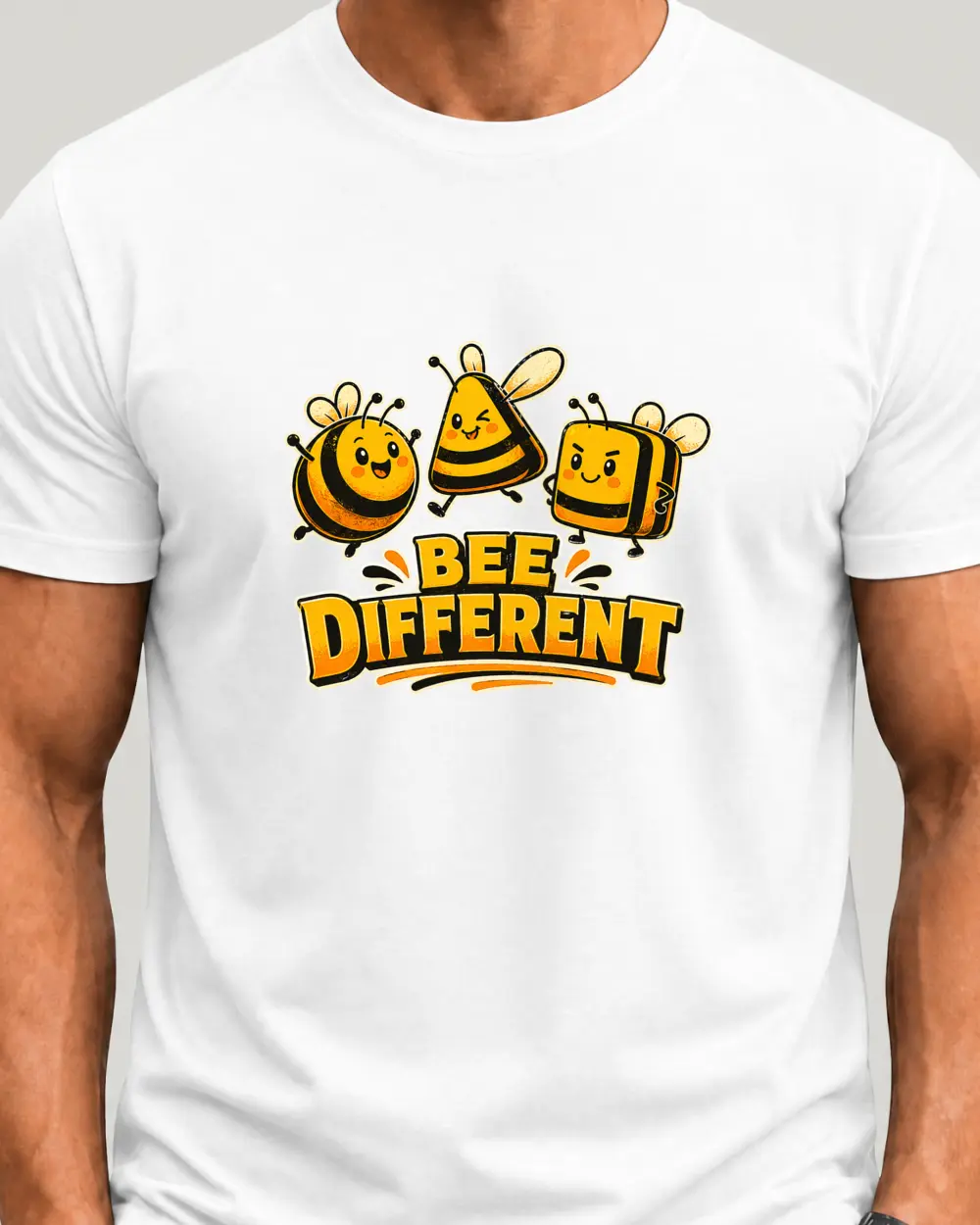 BEE DIFFERENT — Față · Mediu · Alb · Clasic