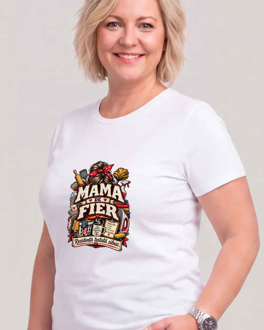 Mama de fier — Față · Femeie · 45 · Mediu · Alb