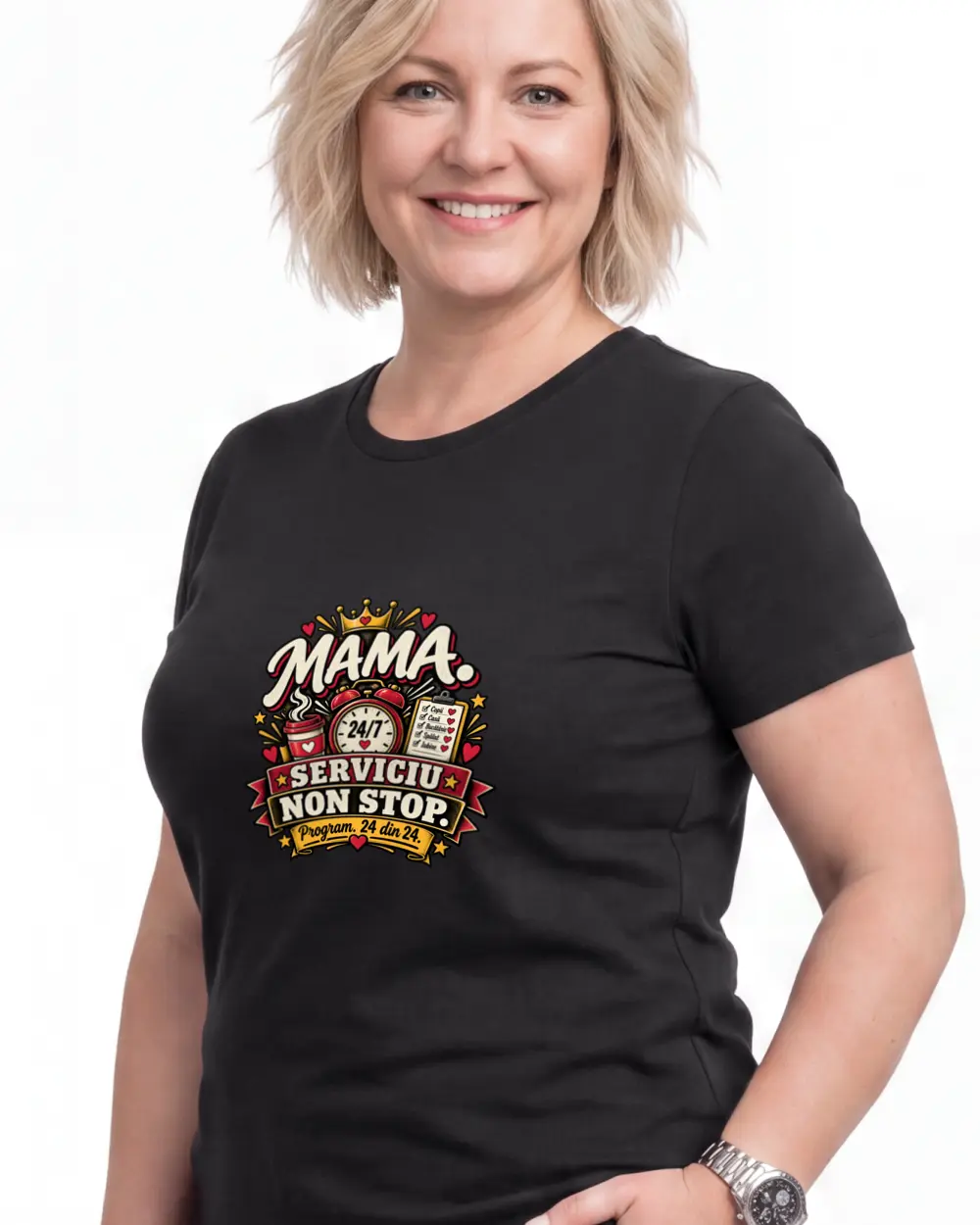 Mama... Serviciu non-stop — Față · Femeie · 45 · Mediu · Negru