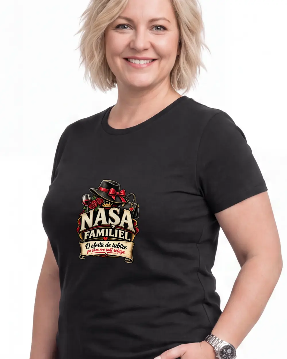 Nasa familiei — Față · Femeie · 45 · Mediu · Negru