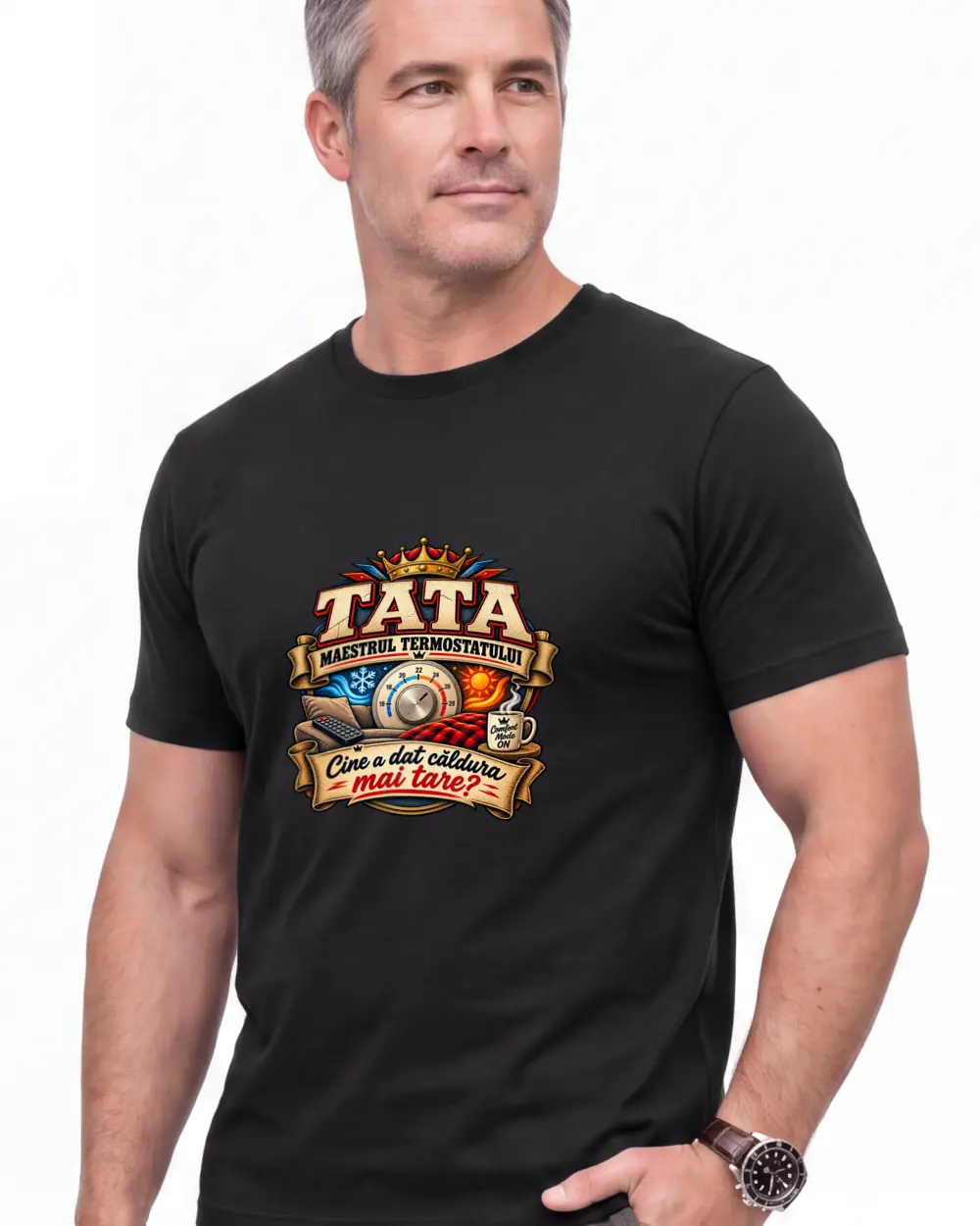 Tata maestrul termostatului — Față · Bărbat · 45 · Mediu · Negru