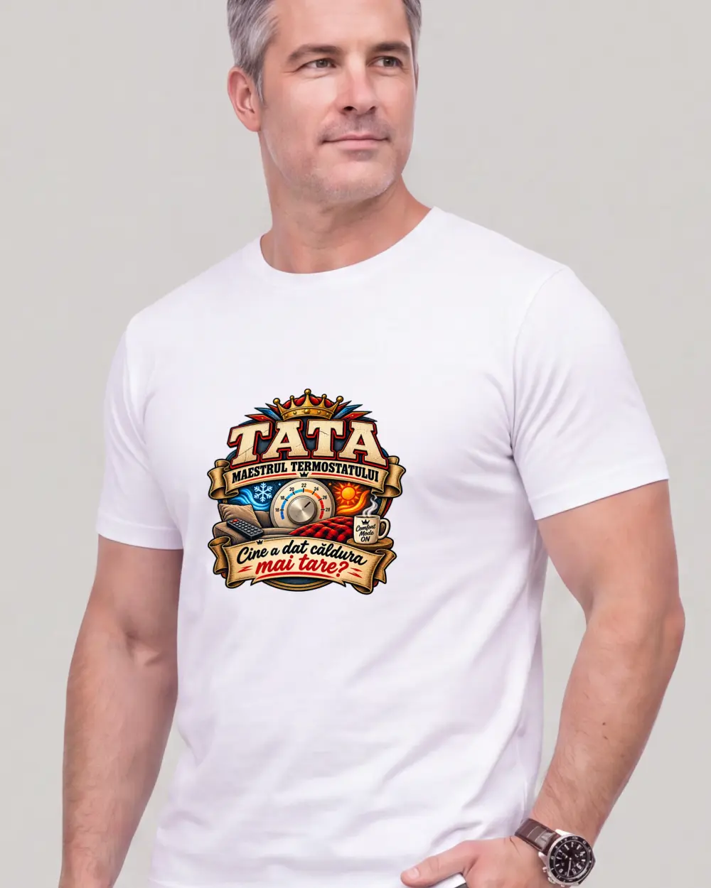 Tata maestrul termostatului — Față · Bărbat · 45 · Mediu · Alb