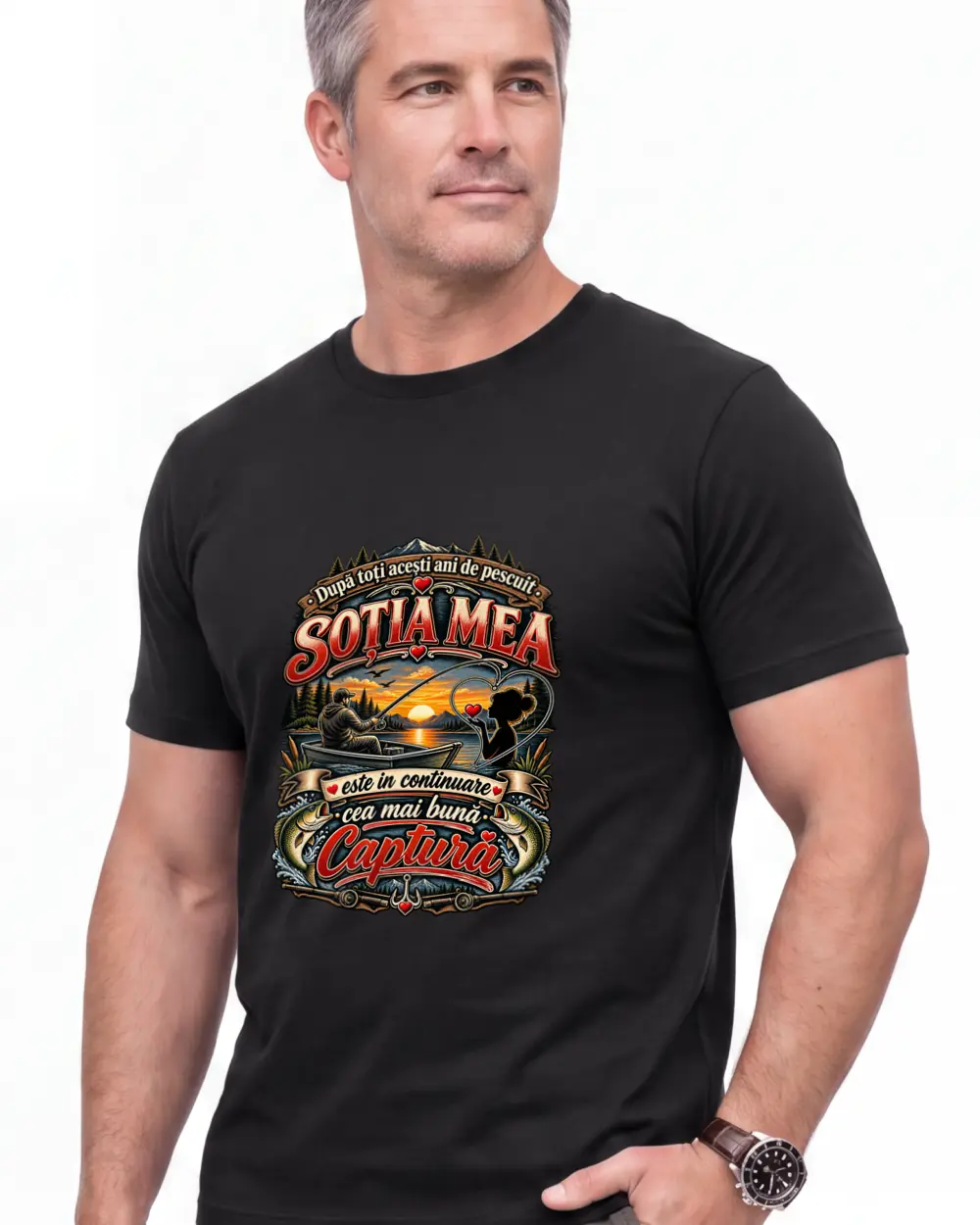 Dupa toti acesti ani de pescuit... varianta 2 — Față · Bărbat · 45 · Mediu · Negru