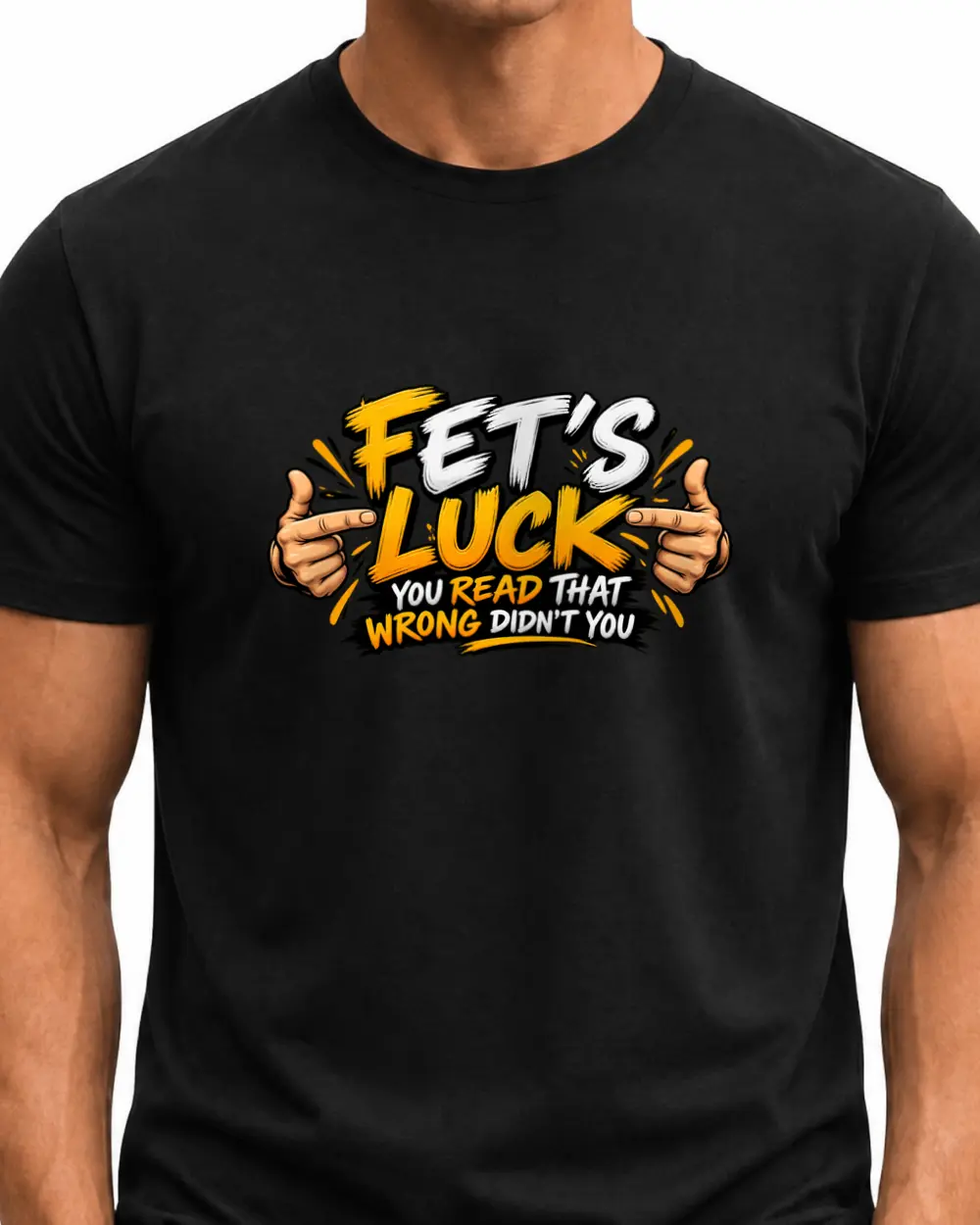 FET'S LUCK — Față · Mediu · Negru · Clasic