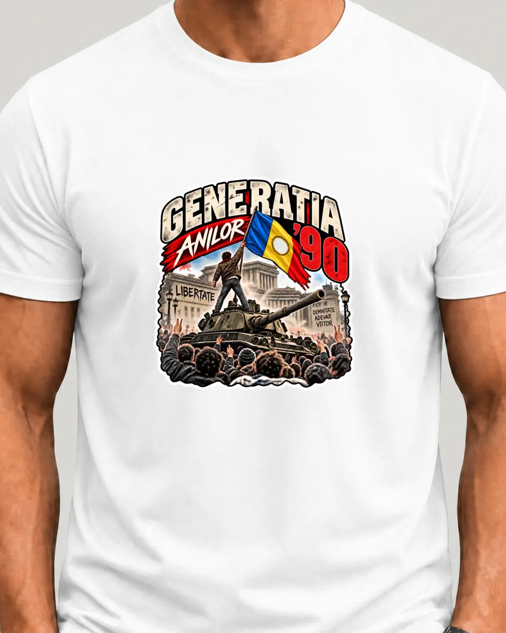 Generatia anilor '90 — Față · Mediu · Alb · Clasic
