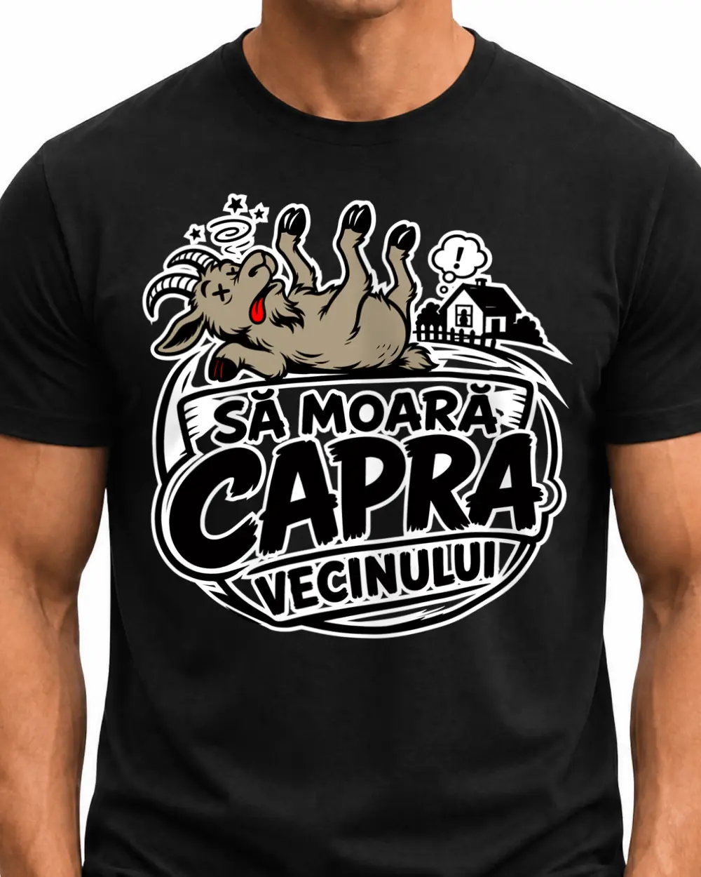 SA MOARA CAPRA... VECINULUI — Față · Mediu · Negru · Clasic