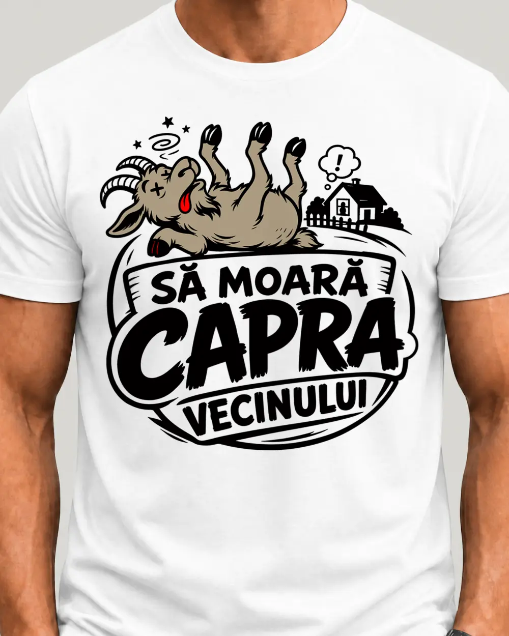 SA MOARA CAPRA... VECINULUI — Față · Mediu · Alb · Clasic