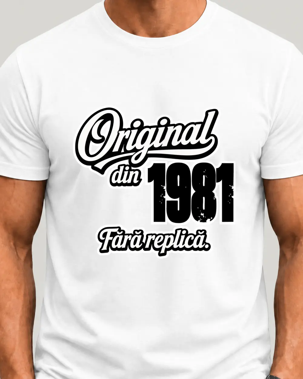 Original — Față · Mediu · Alb · Clasic